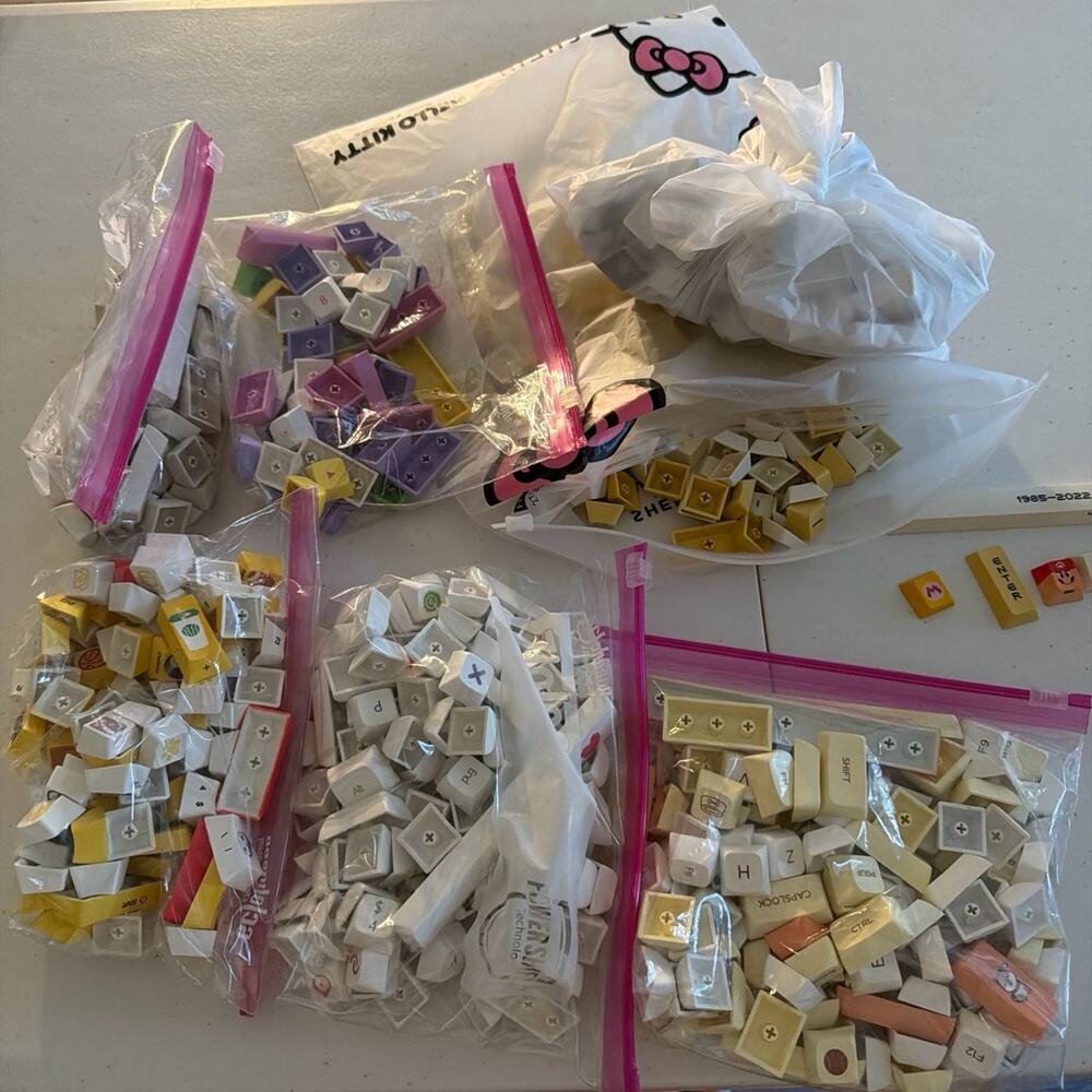 Lots of Keyboard Keycaps Craft Kit for Mechanical keyboards